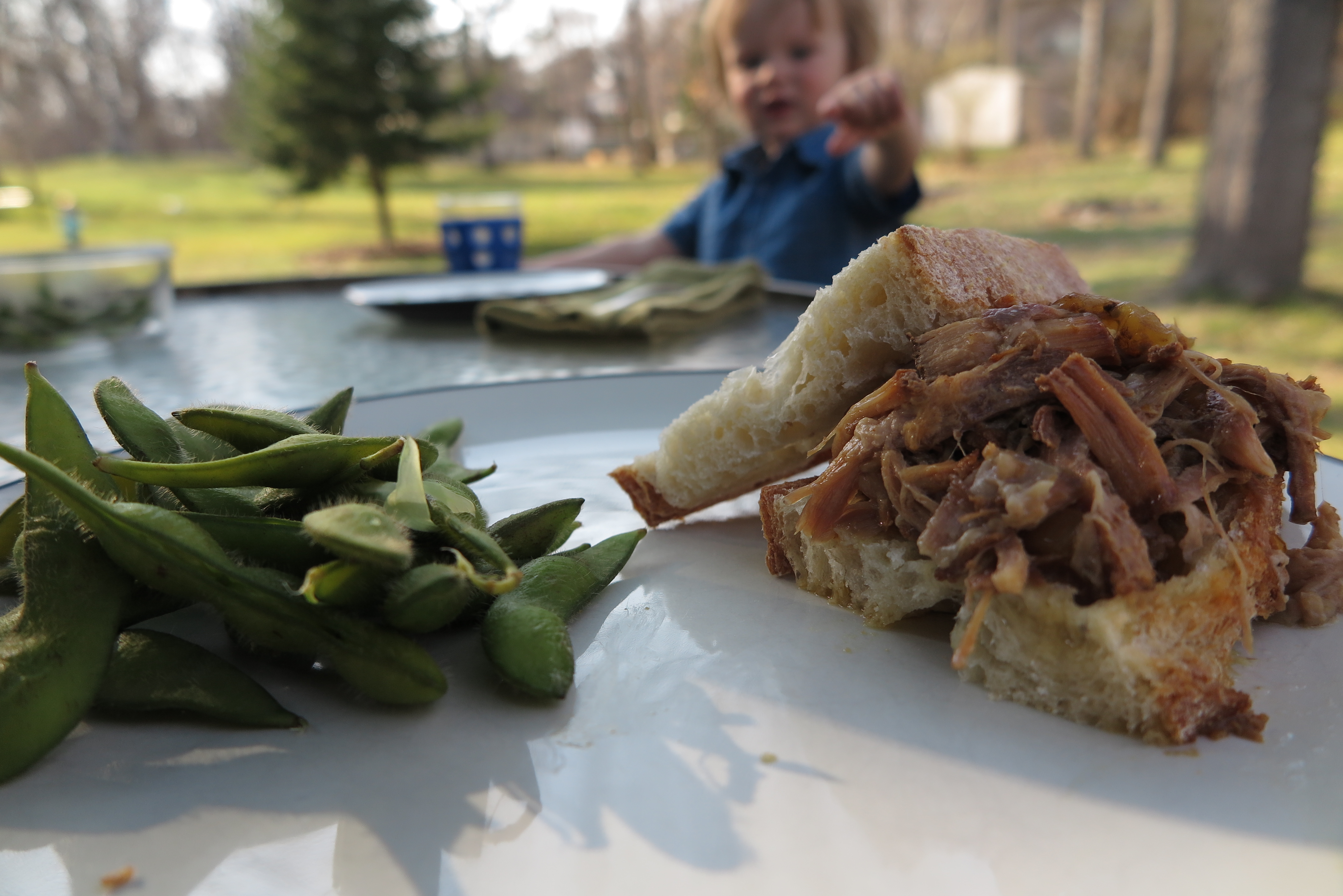 Organic pork smoked and sous vide